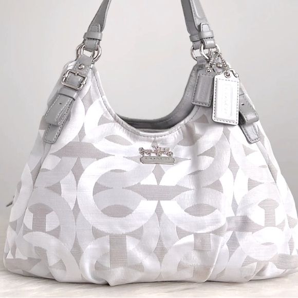 COACH SIGNATURE MONOGRAM TRIPLE COMPARTMENTS SHOULDER BAG - Picture 3 of 16